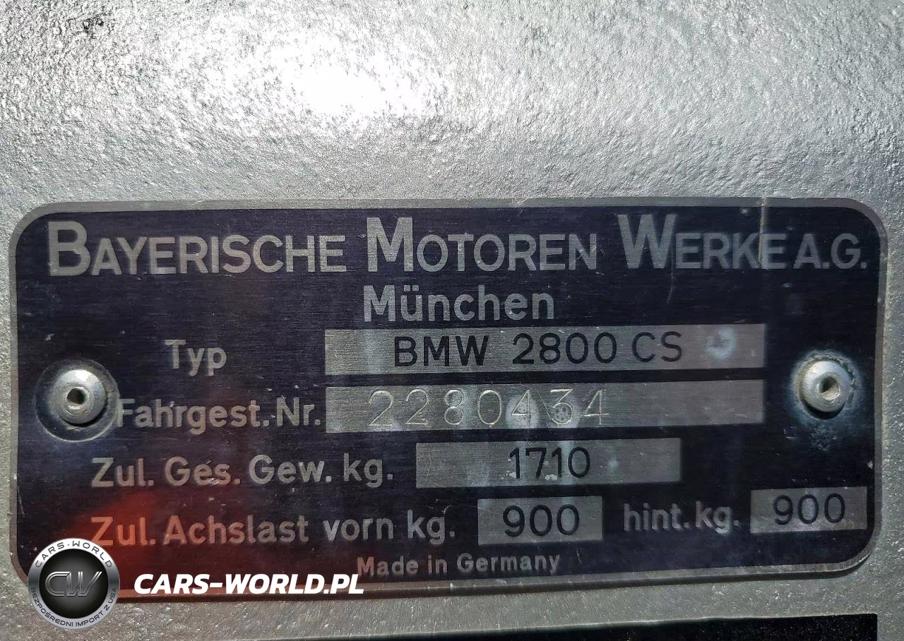 1971 BMW 3.0 Csi VIN:2280434 - 12