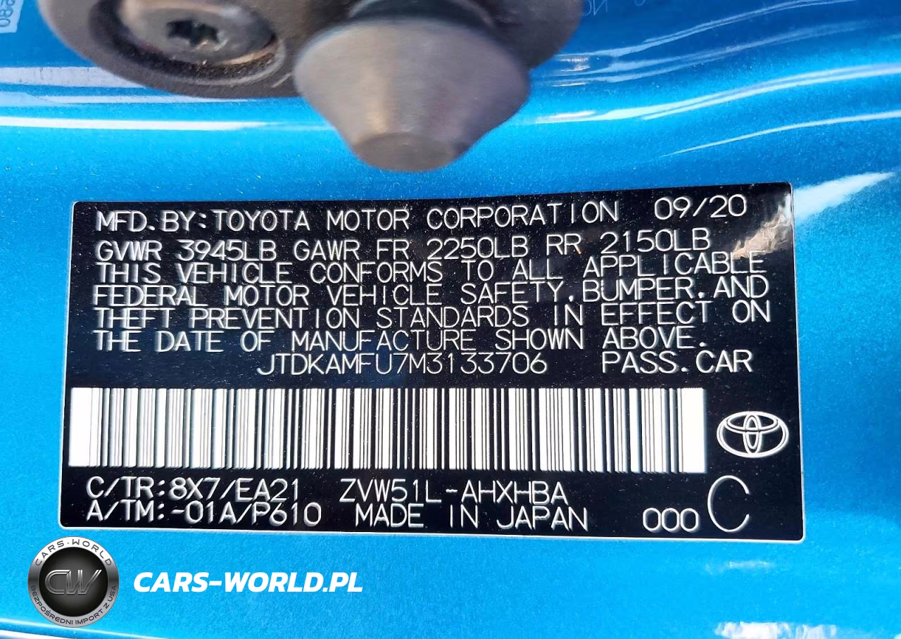 2021 Toyota Prius Limited VIN:JTDKAMFU7M3133706 - 12