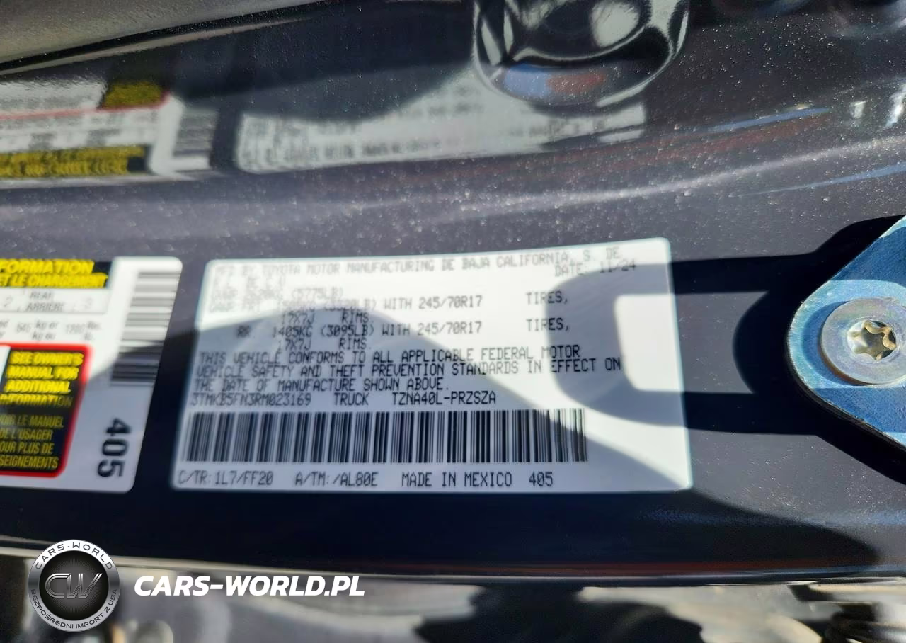 2024 Toyota Tacoma Sr5 VIN:3TMKB5FN3RM023169 - 12