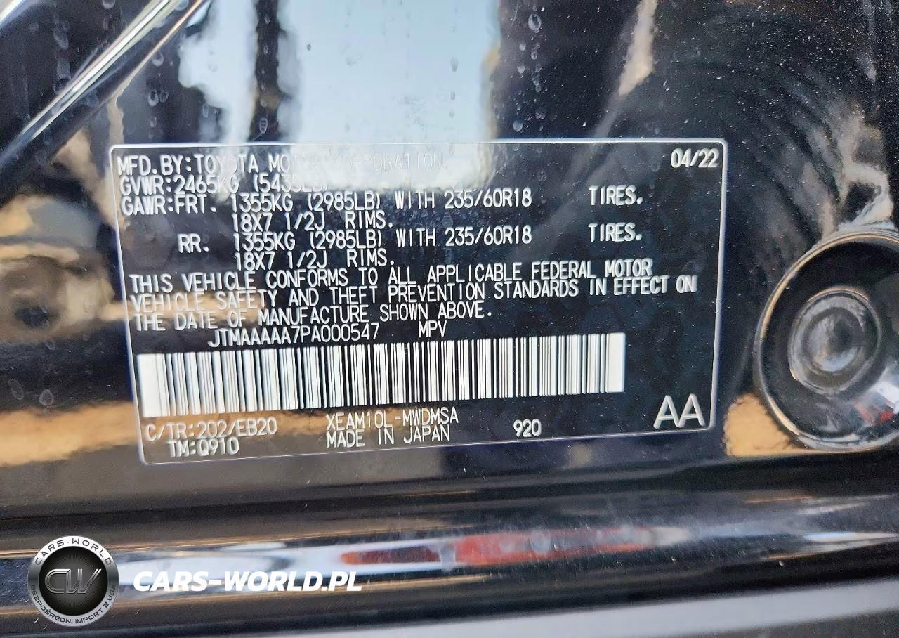 2023 Toyota Bz4X Xle VIN:JTMAAAAA7PA000547 - 13