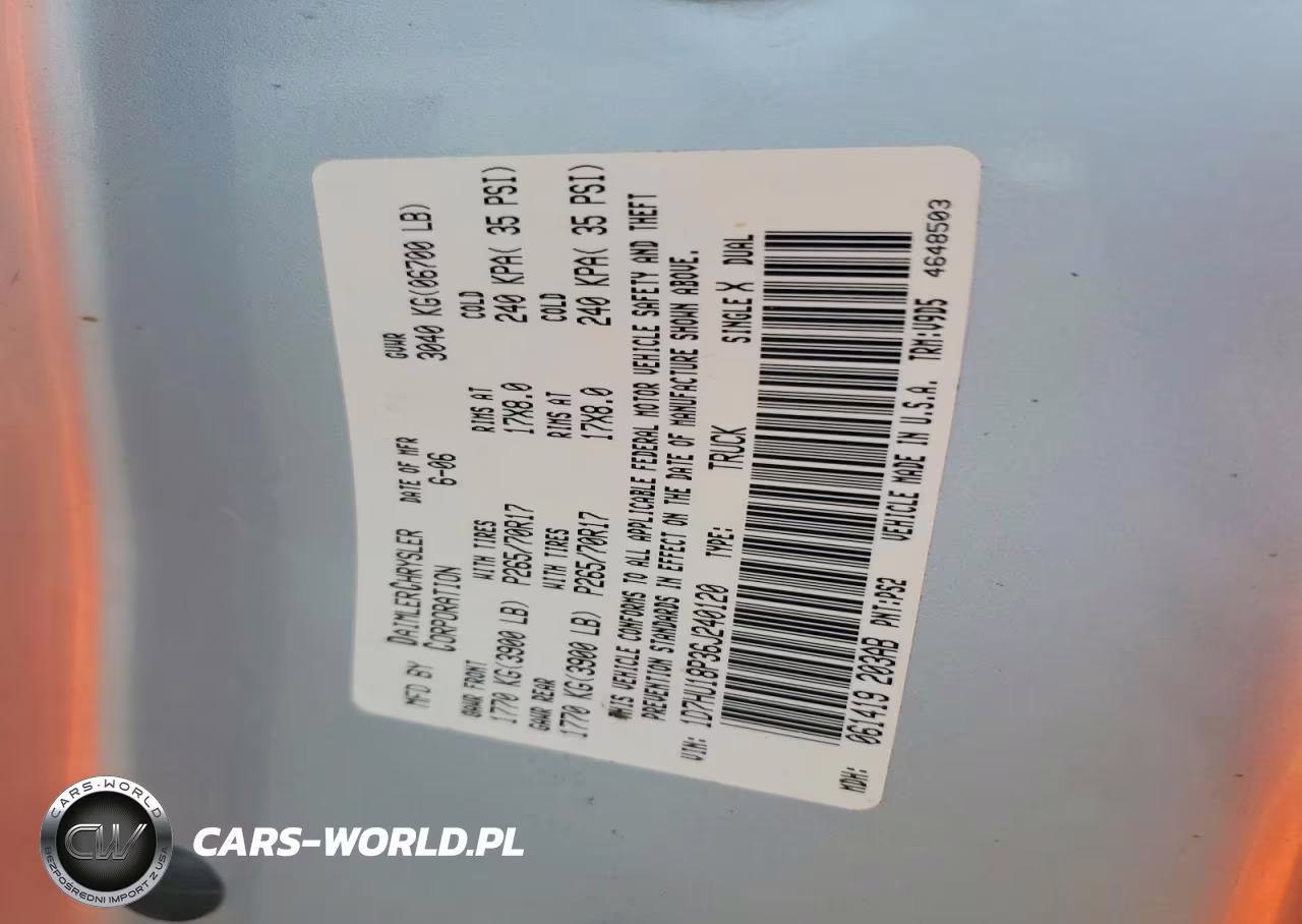 2006 Dodge Ram 1500 St VIN:1D7HU18P36J240120 - 12