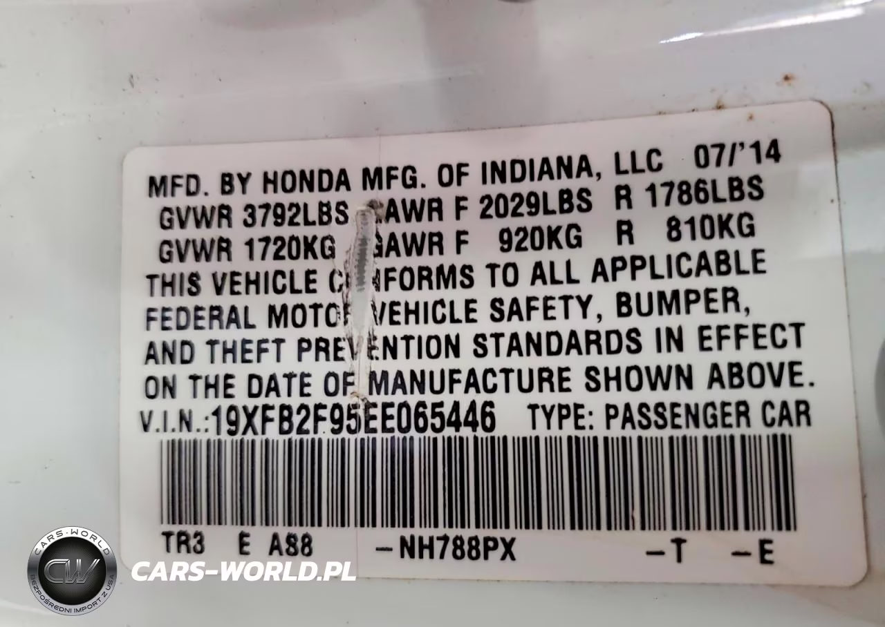 2014 Honda Civic Exl VIN:19XFB2F95EE065446 - 13