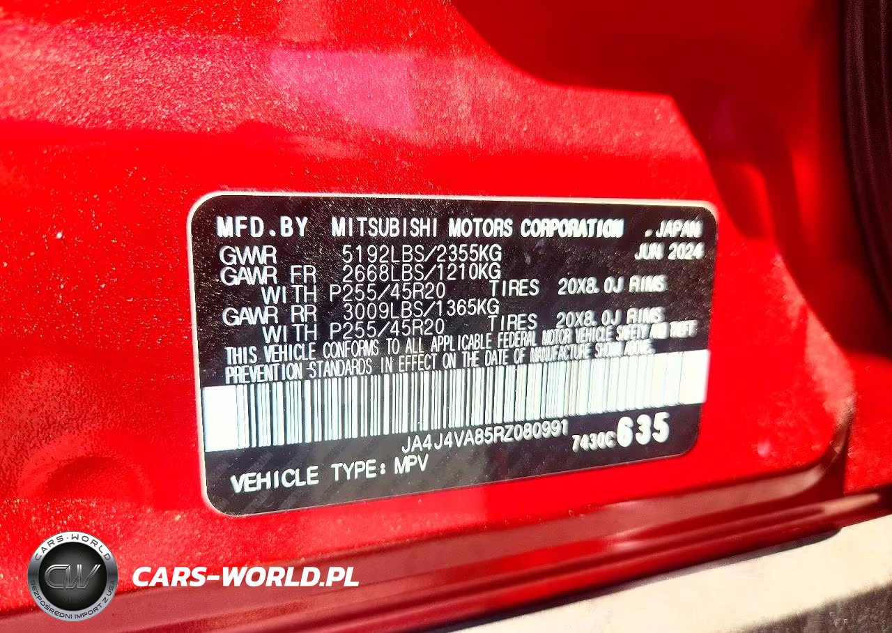 2024 Mitsubishi Outlander Se VIN:JA4J4VA85RZ080991 - 12