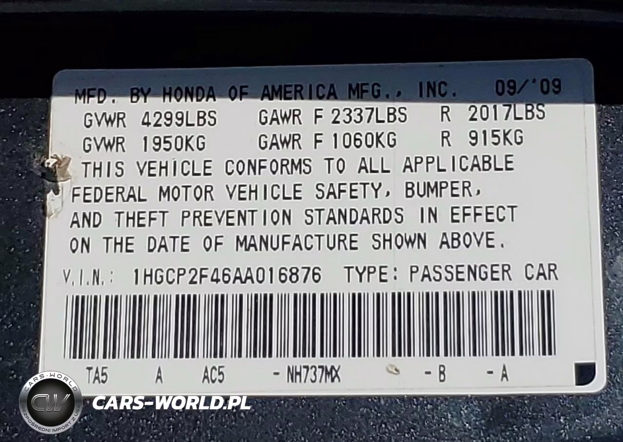 2010 Honda Accord Lxp VIN:1HGCP2F46AA016876 - 12