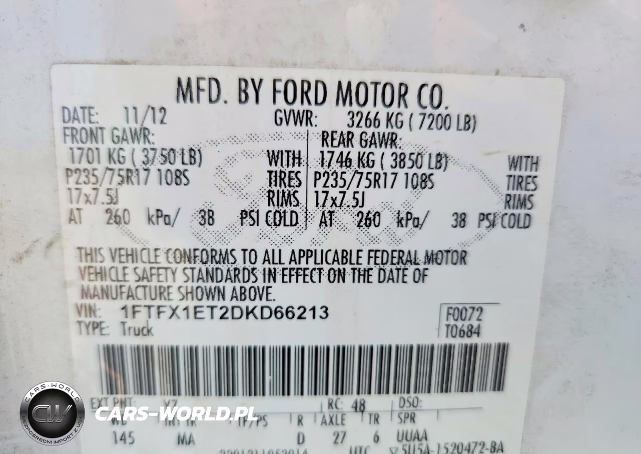 2013 Ford F150 Super Cab VIN:1FTFX1ET2DKD66213 - 12