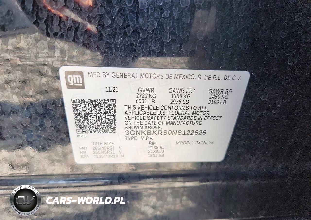 2022 Chevrolet Blazer Rs VIN:3GNKBKRS0NS122626 - 13
