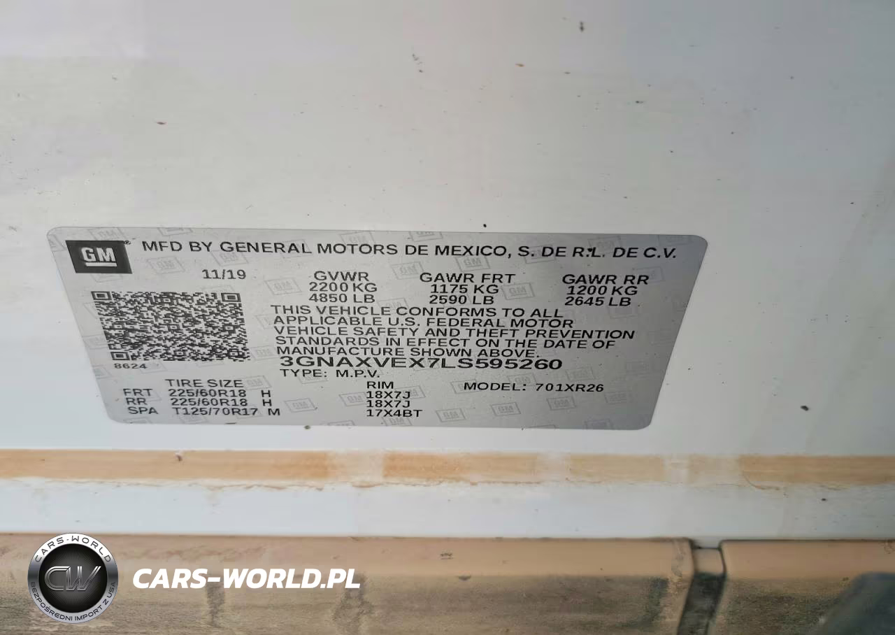 2020 Chevrolet Equinox Lt VIN:3GNAXVEX7LS595260 - 13