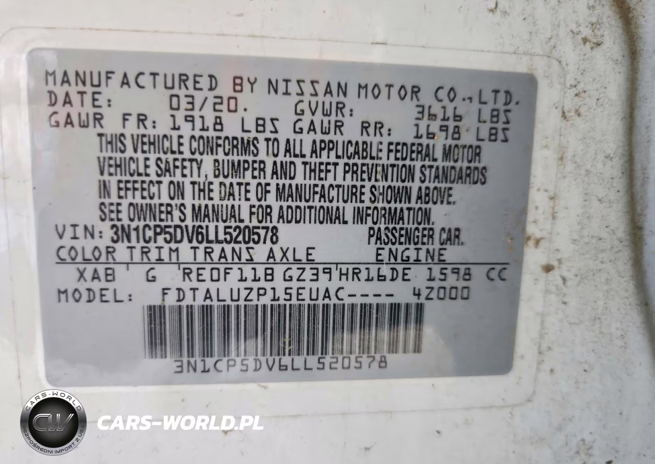 2020 Nissan Kicks Sr VIN:3N1CP5DV6LL520578 - 13