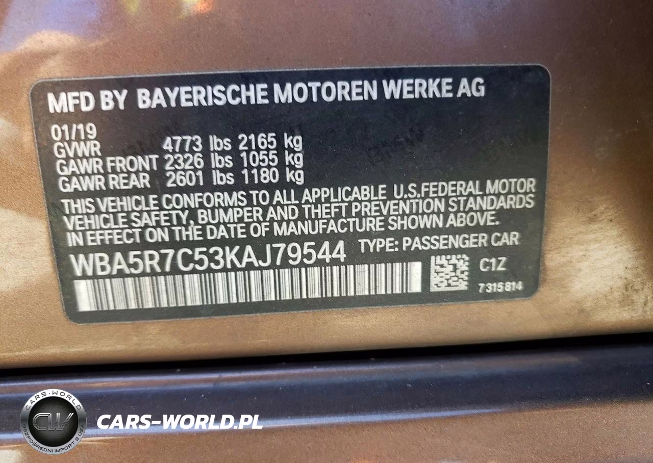 2019 BMW 330Xi VIN:WBA5R7C53KAJ79544 - 13