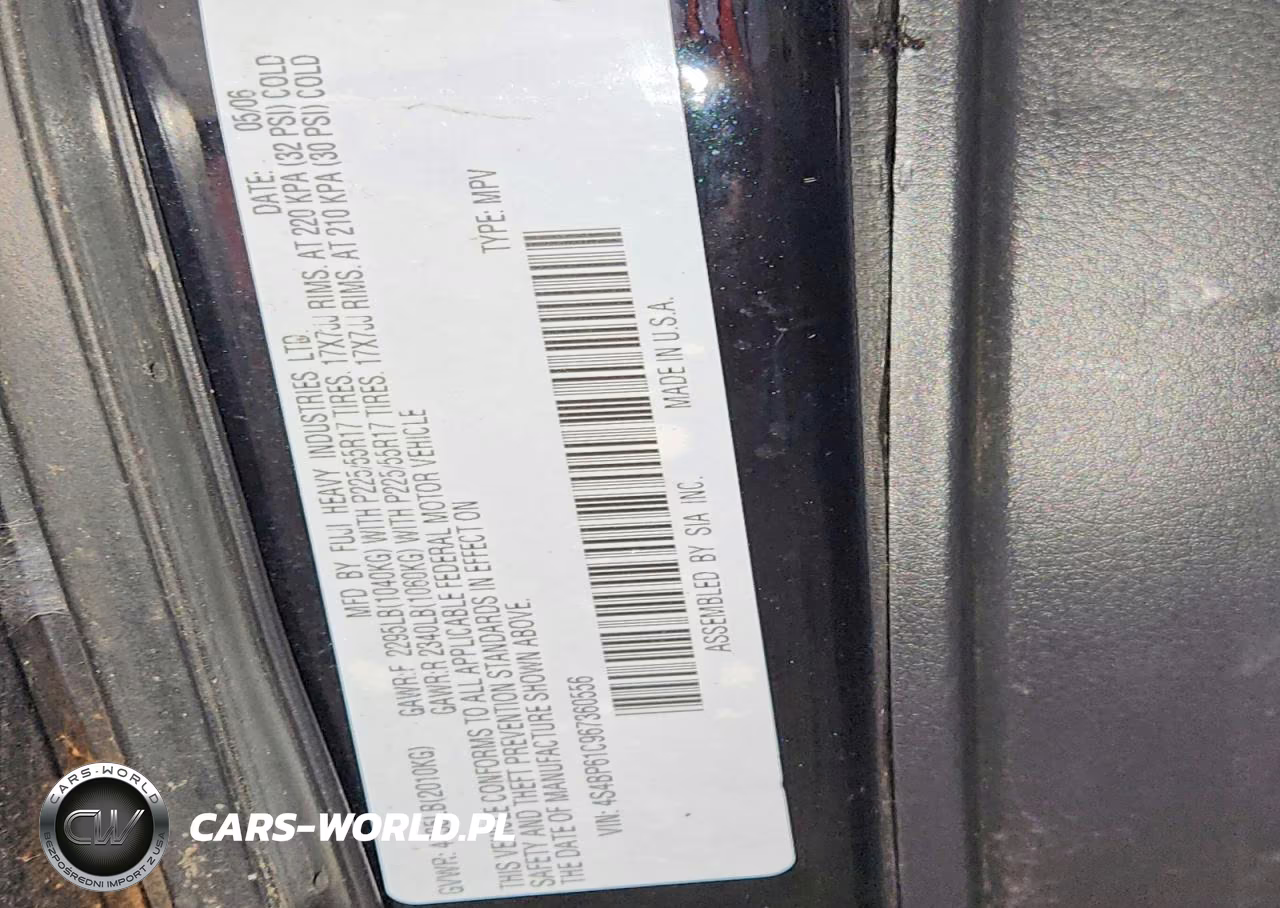 2006 Subaru Legacy Outback 2.5I VIN:4S4BP61C967360556 - 13