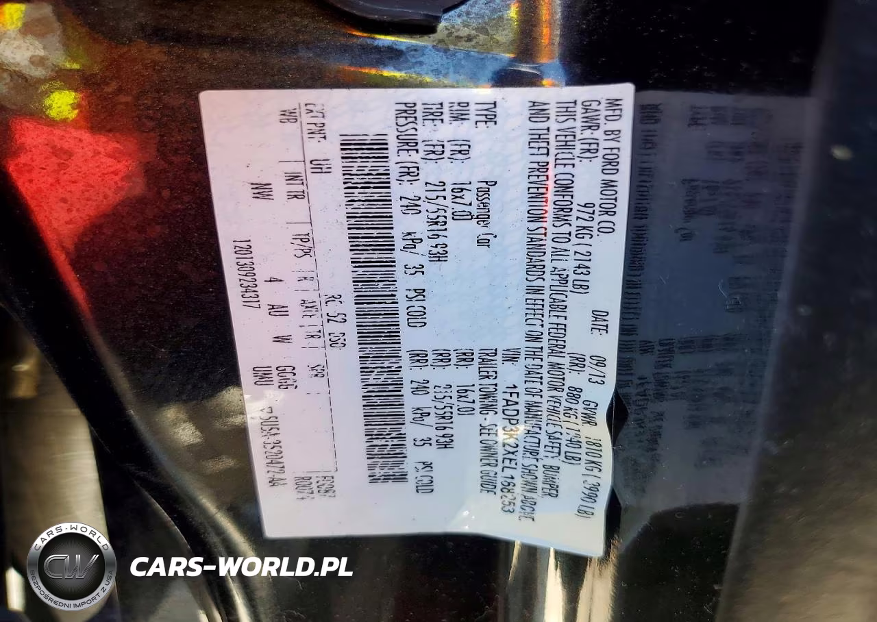 2014 Ford Focus Se VIN:1FADP3K2XEL168253 - 13