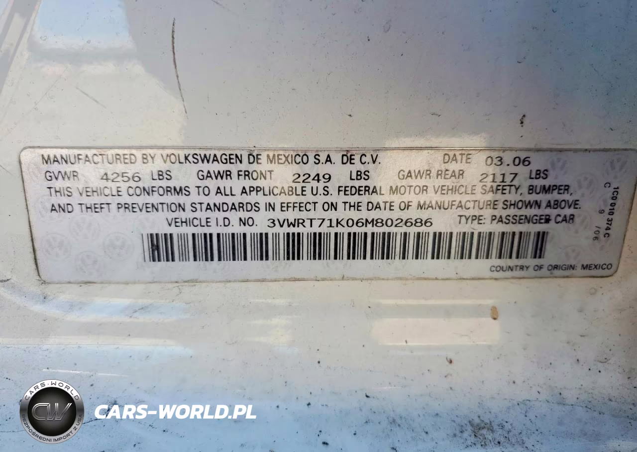 2006 Volkswagen Jetta Tdi VIN:3VWRT71K06M802686 - 13