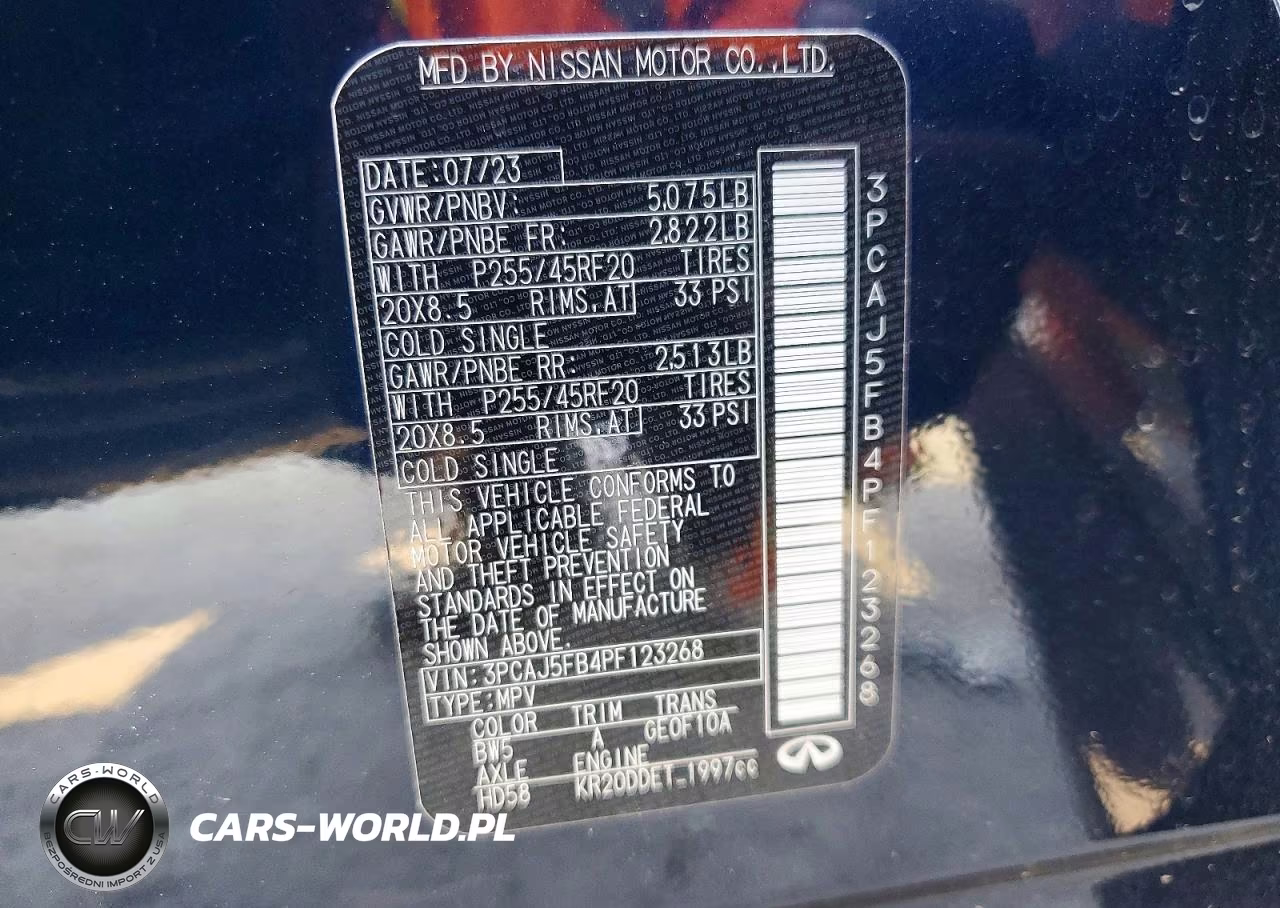 2023 Infiniti Qx50 Sport VIN:3PCAJ5FB4PF123268 - 13