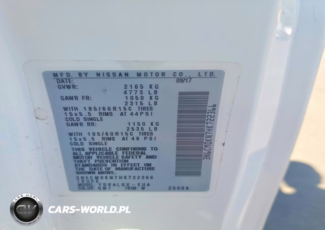 2017 Nissan Nv200 Sv VIN:3N6CM0KN7HK722366 - 12