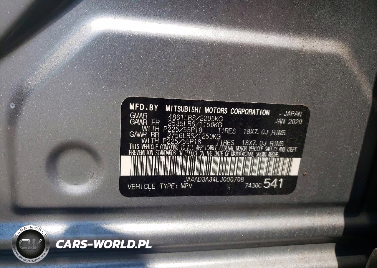 2020 Mitsubishi Outlander Se VIN:JA4AD3A34LJ000708 - 13