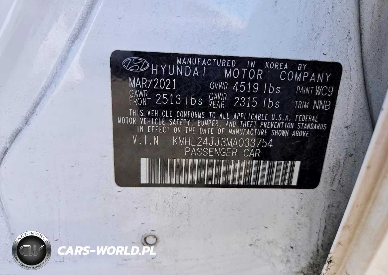 2021 Hyundai Sonata Hybrid Blue VIN:KMHL24JJ3MA033754 - 12