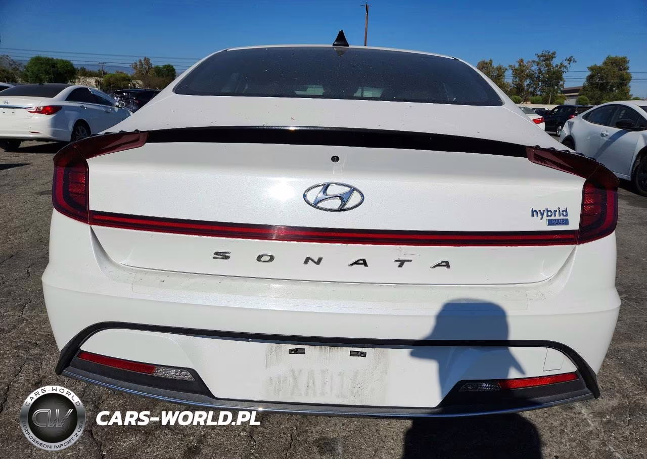2021 Hyundai Sonata Hybrid Blue VIN:KMHL24JJ3MA033754 - 6