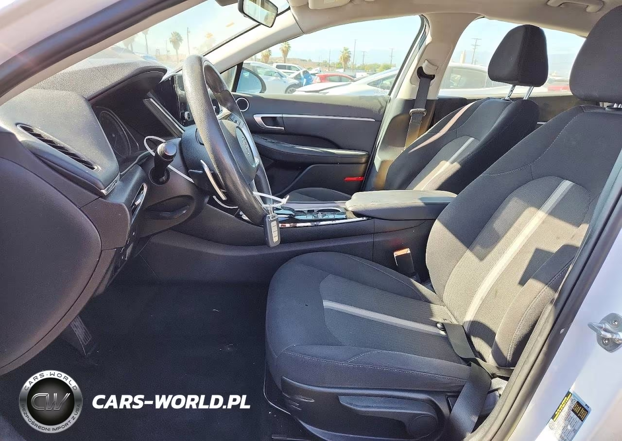 2021 Hyundai Sonata Hybrid Blue VIN:KMHL24JJ3MA033754 - 7