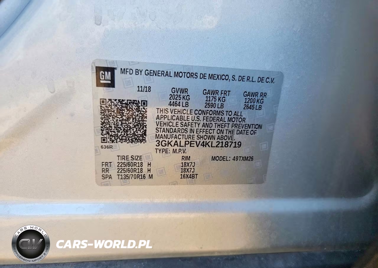 2019 GMC Terrain Slt VIN:3GKALPEV4KL218719 - 13