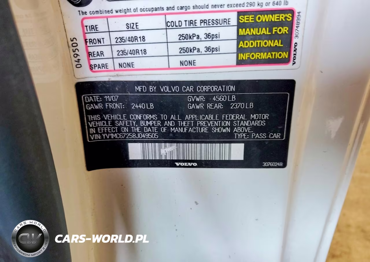 2008 Volvo C70 T5 VIN:YV1MC67258J049505 - 12