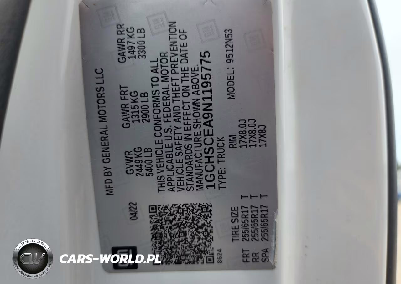 2022 Chevrolet Colorado Lt VIN:1GCHSCEA9N1195775 - 12