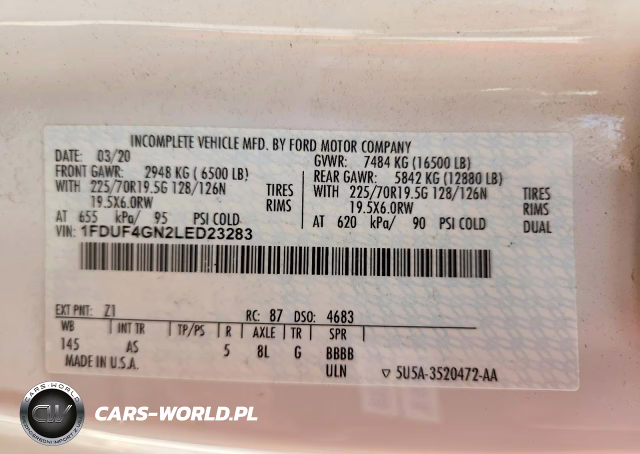 2020 Ford F450 Super Duty VIN:1FDUF4GN2LED23283 - 12