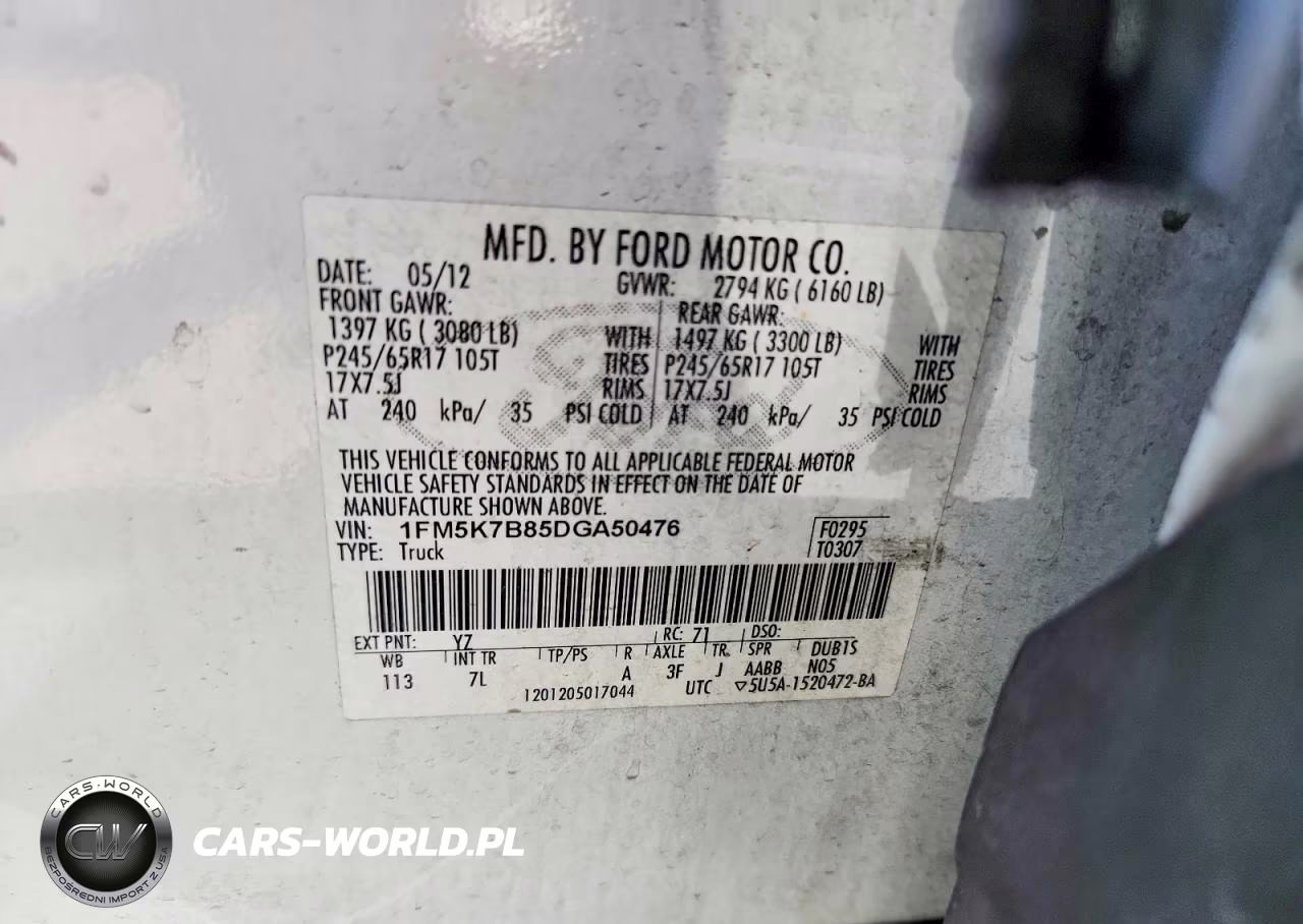 2013 Ford Explorer VIN:1FM5K7B85DGA50476 - 13