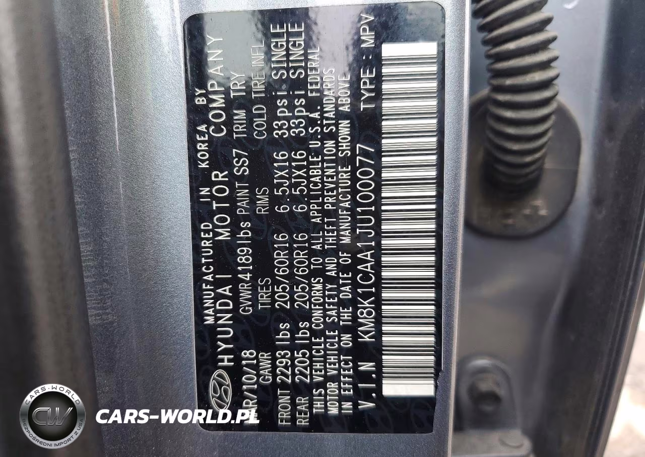 2018 Hyundai Kona Se VIN:KM8K1CAA1JU100077 - 25