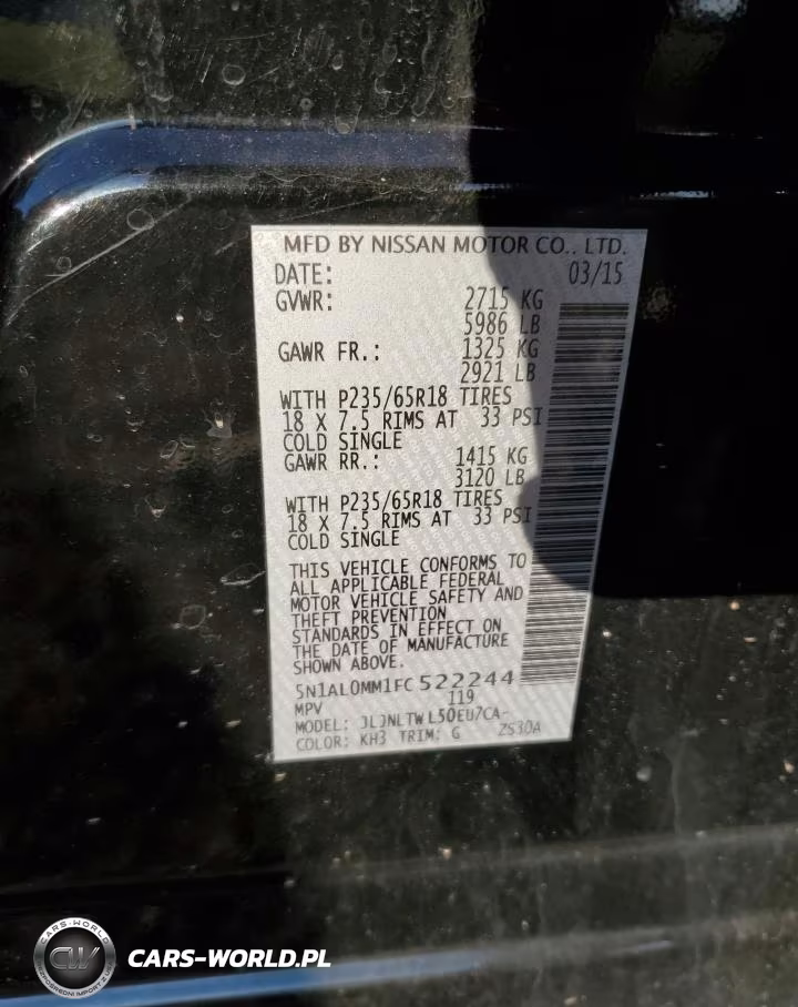 2015 Infiniti Qx60 VIN:5N1AL0MM1FC522244 - 13