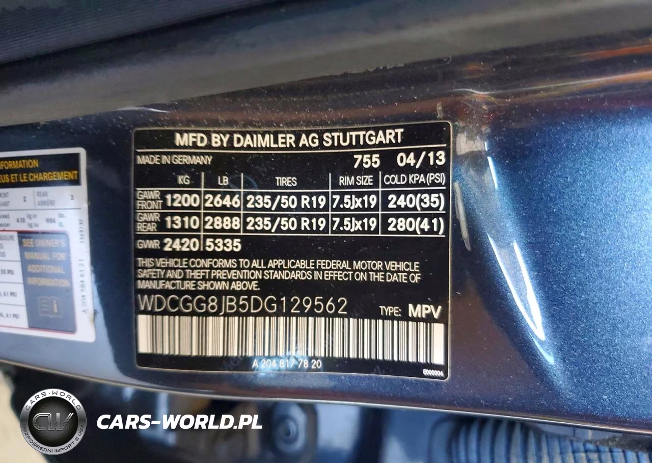 2013 Mercedes-Benz Glk 350 4Matic VIN:WDCGG8JB5DG129562 - 13