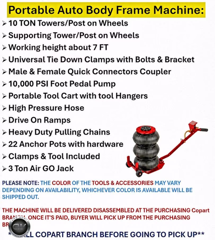 2026 Floor Rack Frame Machine + Accessories + Clamps & Tools + Air Jack VIN:38912176 - 10