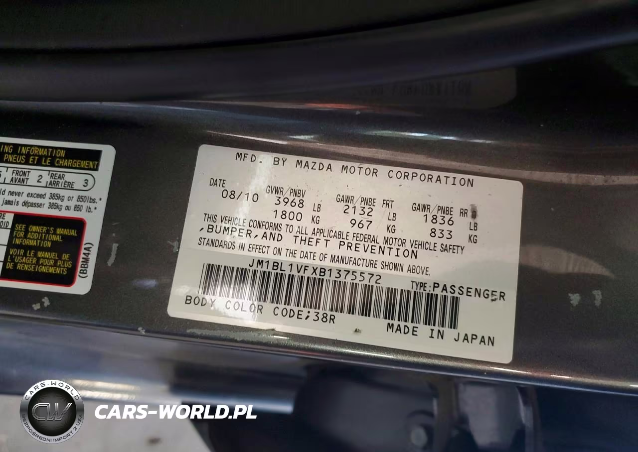 2011 Mazda 3 I VIN:JM1BL1VFXB1375572 - 13