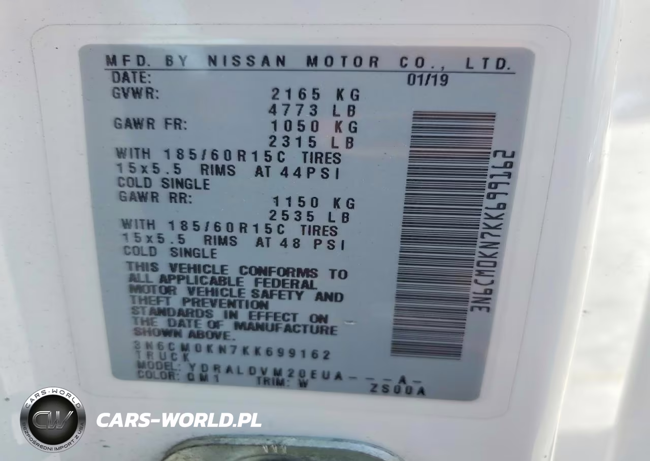 2019 Nissan Nv200 S VIN:3N6CM0KN7KK699162 - 14