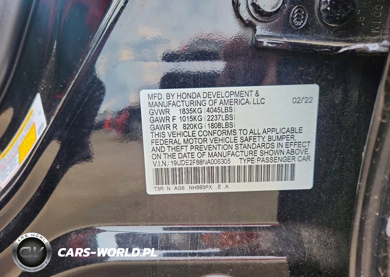 2022 Acura Ilx Premium A-Spec VIN:19UDE2F88NA006305 - 12