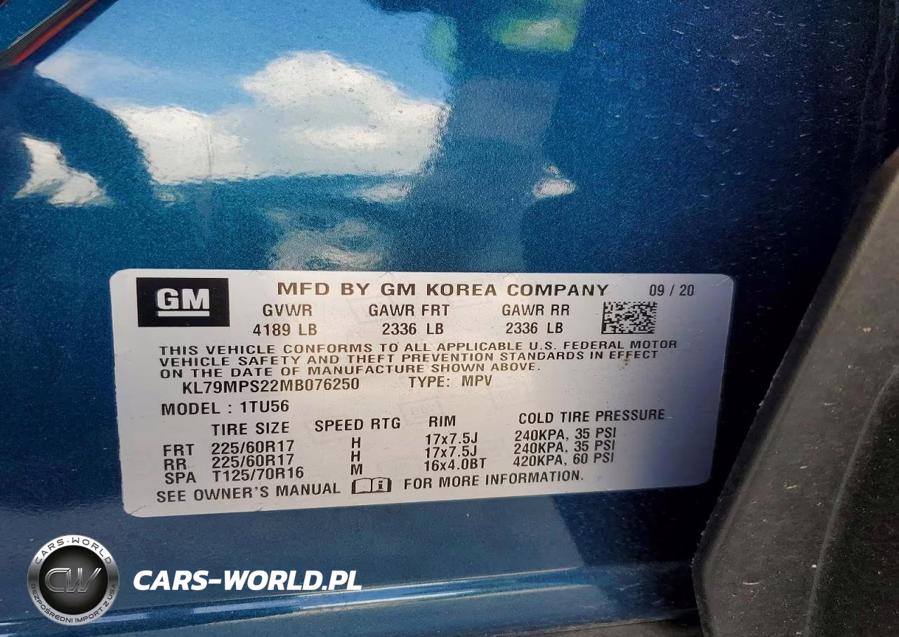 2021 Chevrolet Trailblazer Lt VIN:KL79MPS22MB076250 - 13