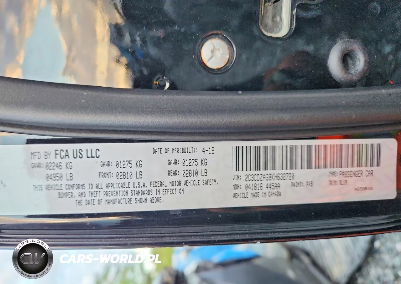 2019 Dodge Challenger Sxt VIN:2C3CDZAG8KH632720 - 12