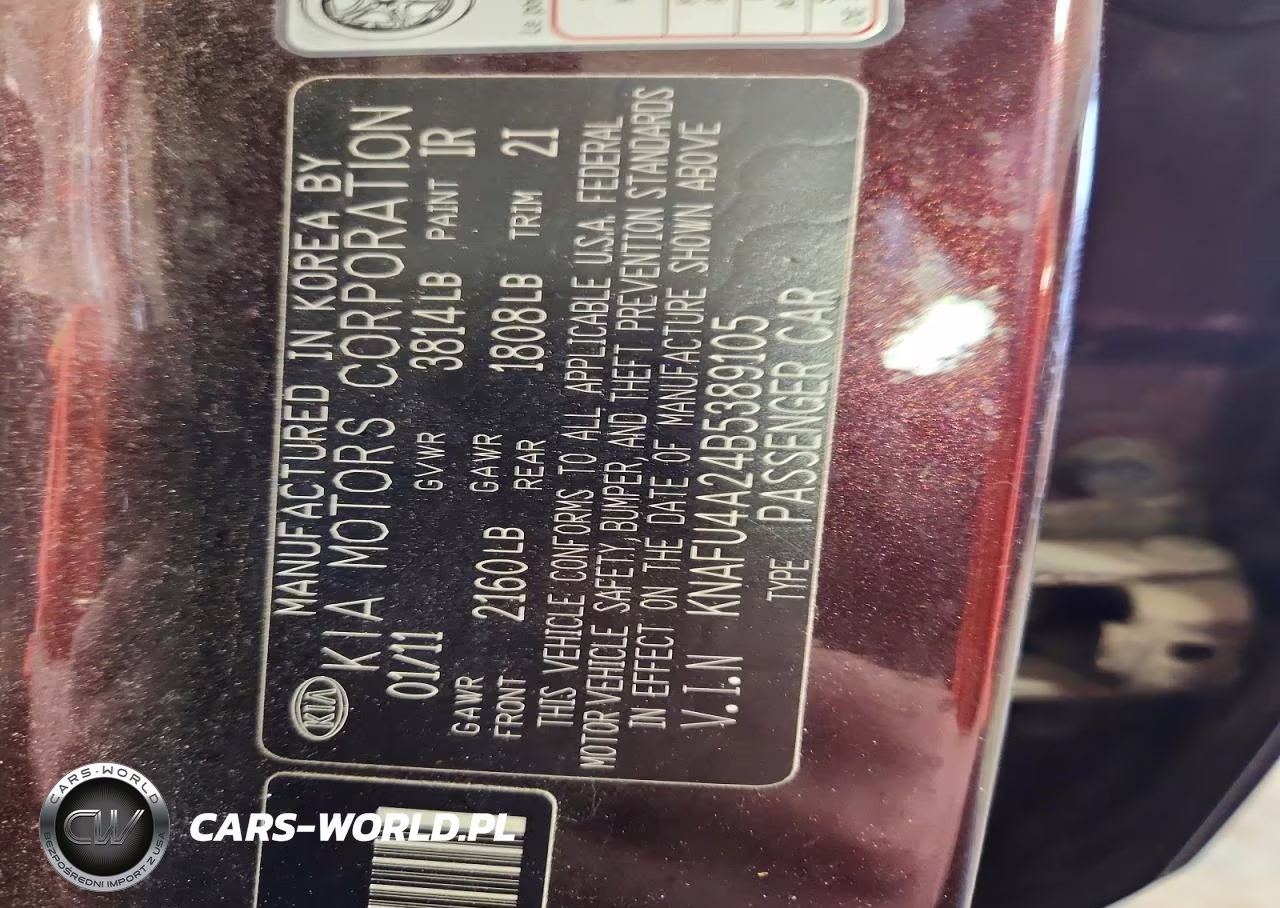 2011 Kia Forte Ex VIN:KNAFU4A24B5389105 - 12