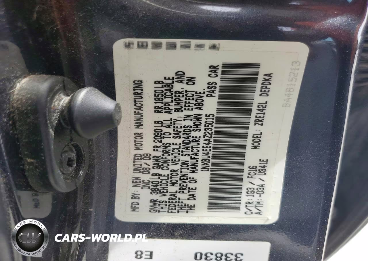 2010 Toyota Corolla Le VIN:1NXBU4EE4AZ235015 - 12