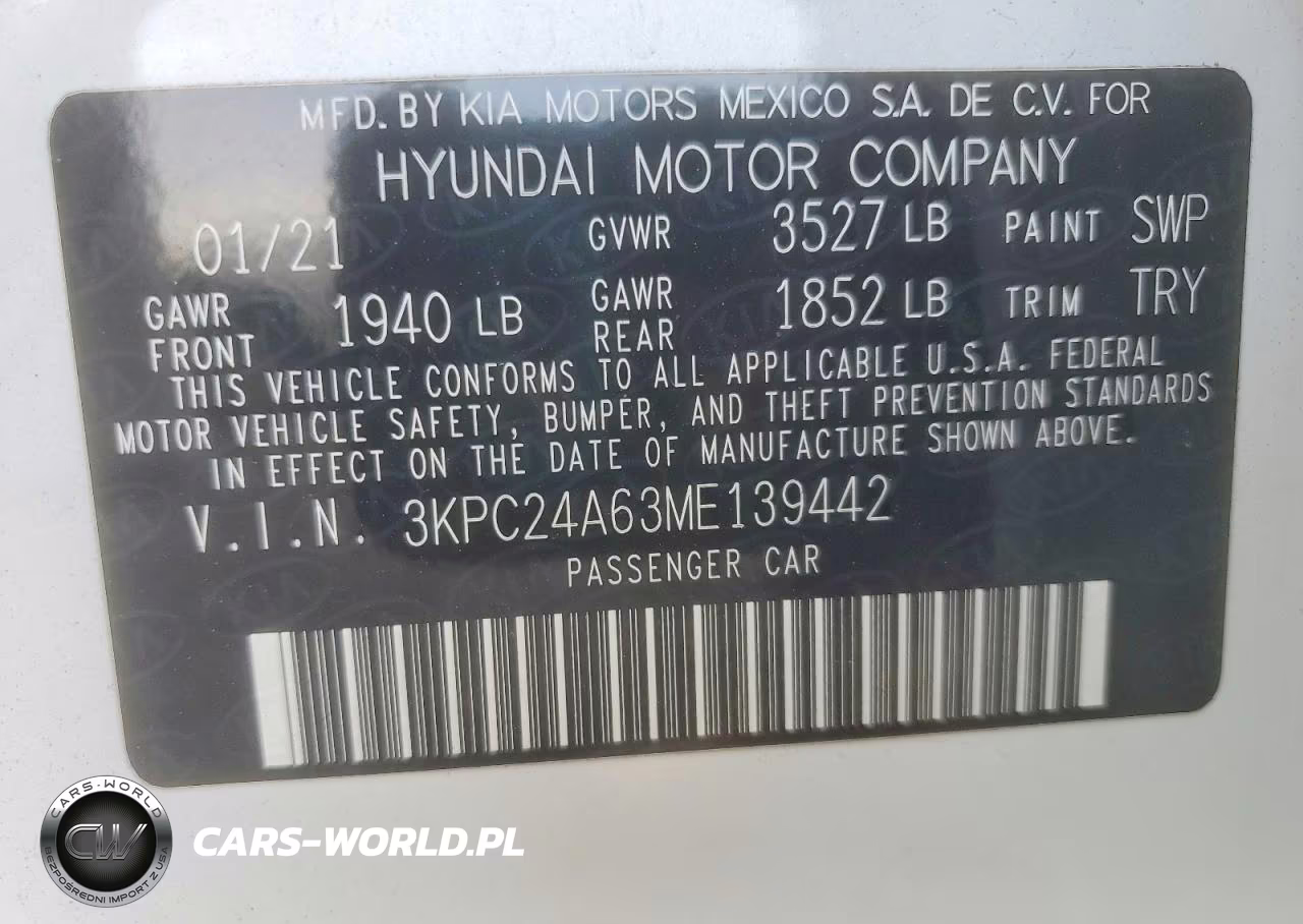 2021 Hyundai Accent Se VIN:3KPC24A63ME139442 - 12