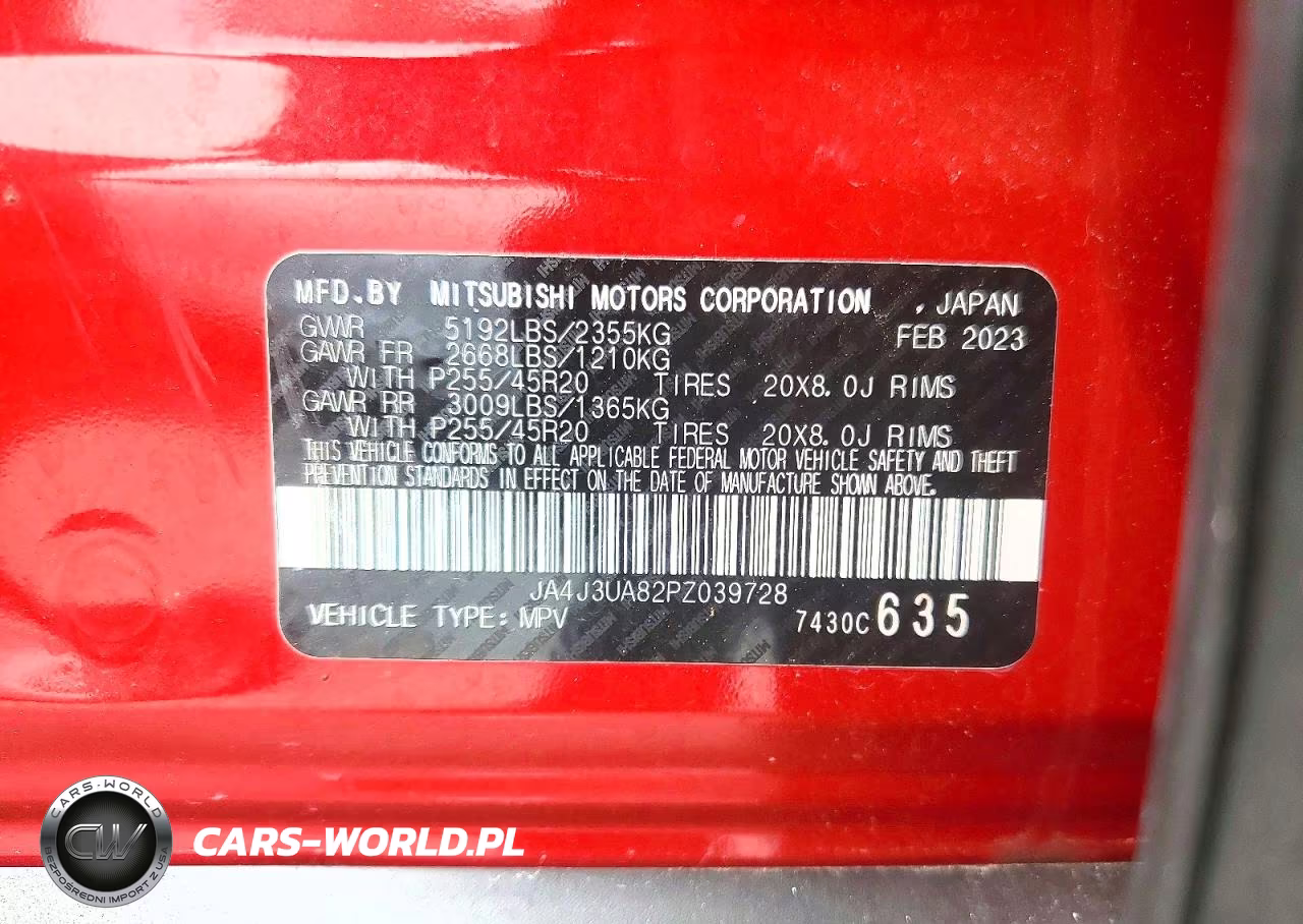 2023 Mitsubishi Outlander Se VIN:JA4J3UA82PZ039728 - 14