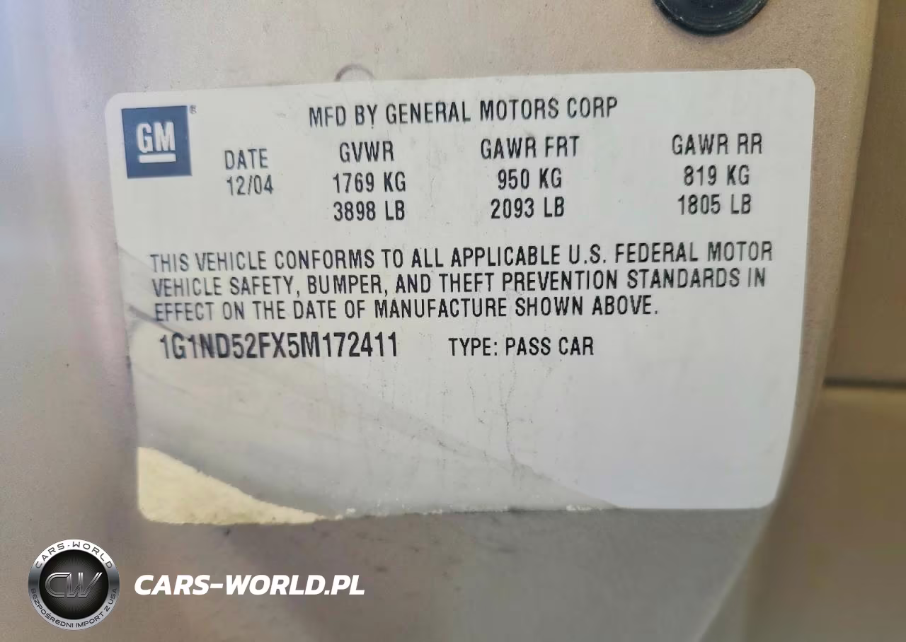 2005 Chevrolet Classic VIN:1G1ND52FX5M172411 - 12