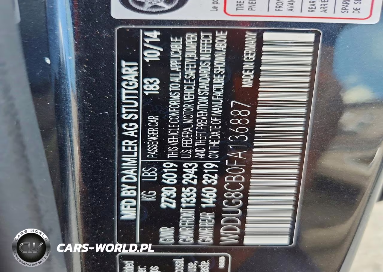 2015 Mercedes-Benz S 550 VIN:WDDUG8CB0FA136887 - 12