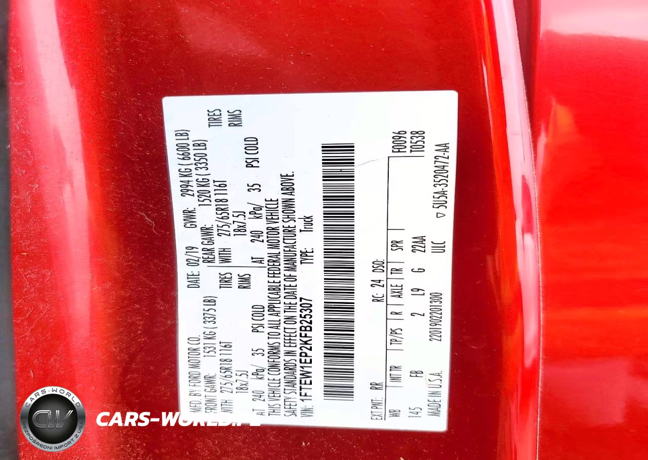 2019 Ford F150 Supercrew VIN:1FTEW1EP2KFB25307 - 12