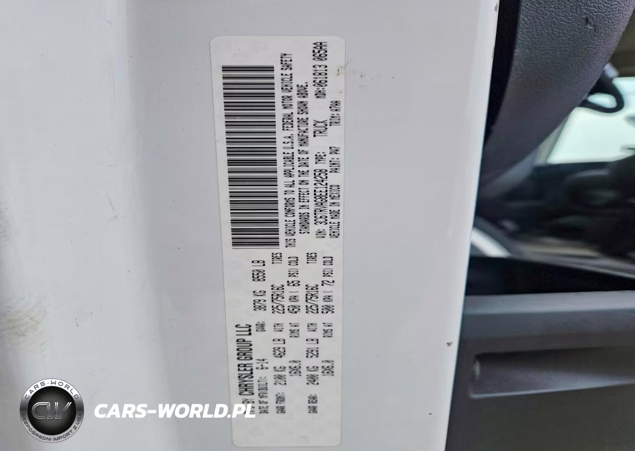 2014 Ram Promaster 1500 Delivery Van VIN:3C6TRVAG8EE124258 - 13