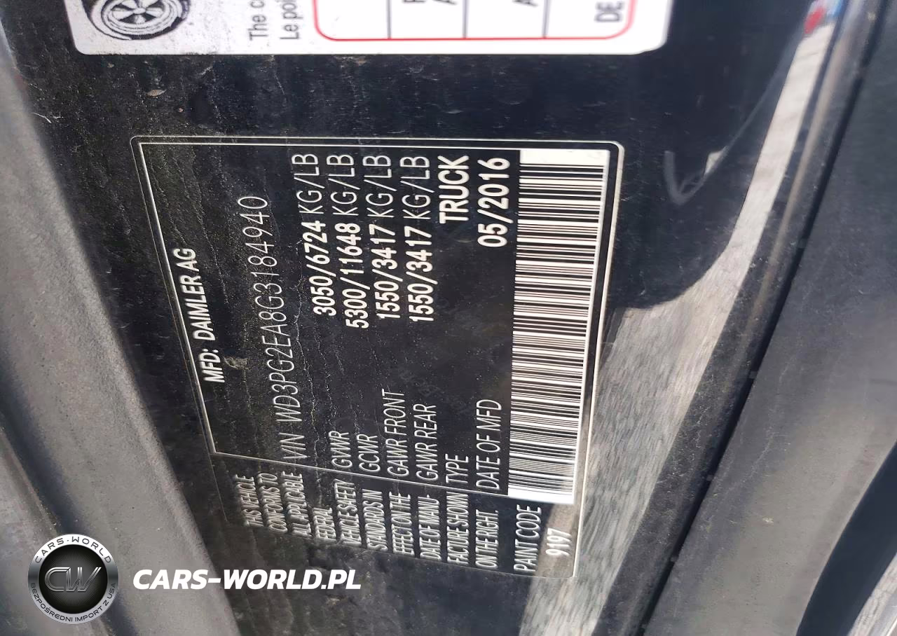 2016 Mercedes-Benz Metris Delivery Van VIN:WD3PG2EA8G3184940 - 13
