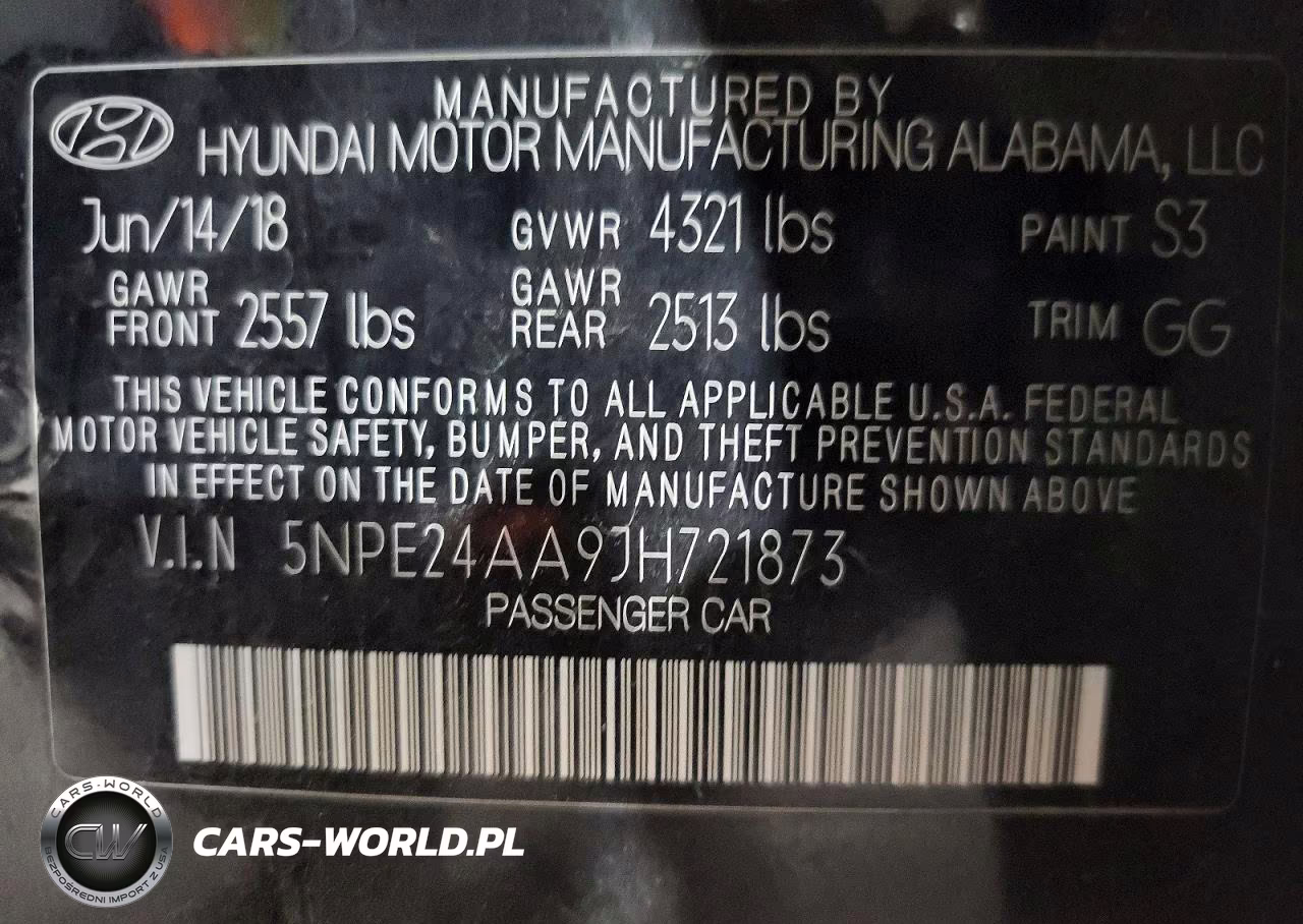 2018 Hyundai Sonata Eco VIN:5NPE24AA9JH721873 - 12