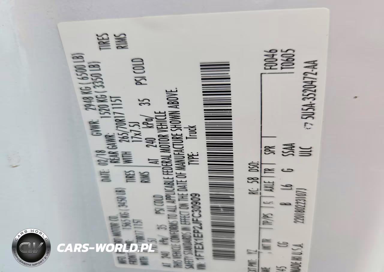 2018 Ford F150 Super Cab VIN:1FTEX1EP2JFC30909 - 12