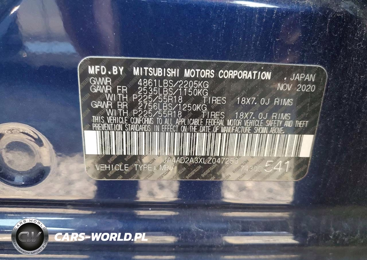 2020 Mitsubishi Outlander Es VIN:JA4AD2A3XLZ047253 - 13