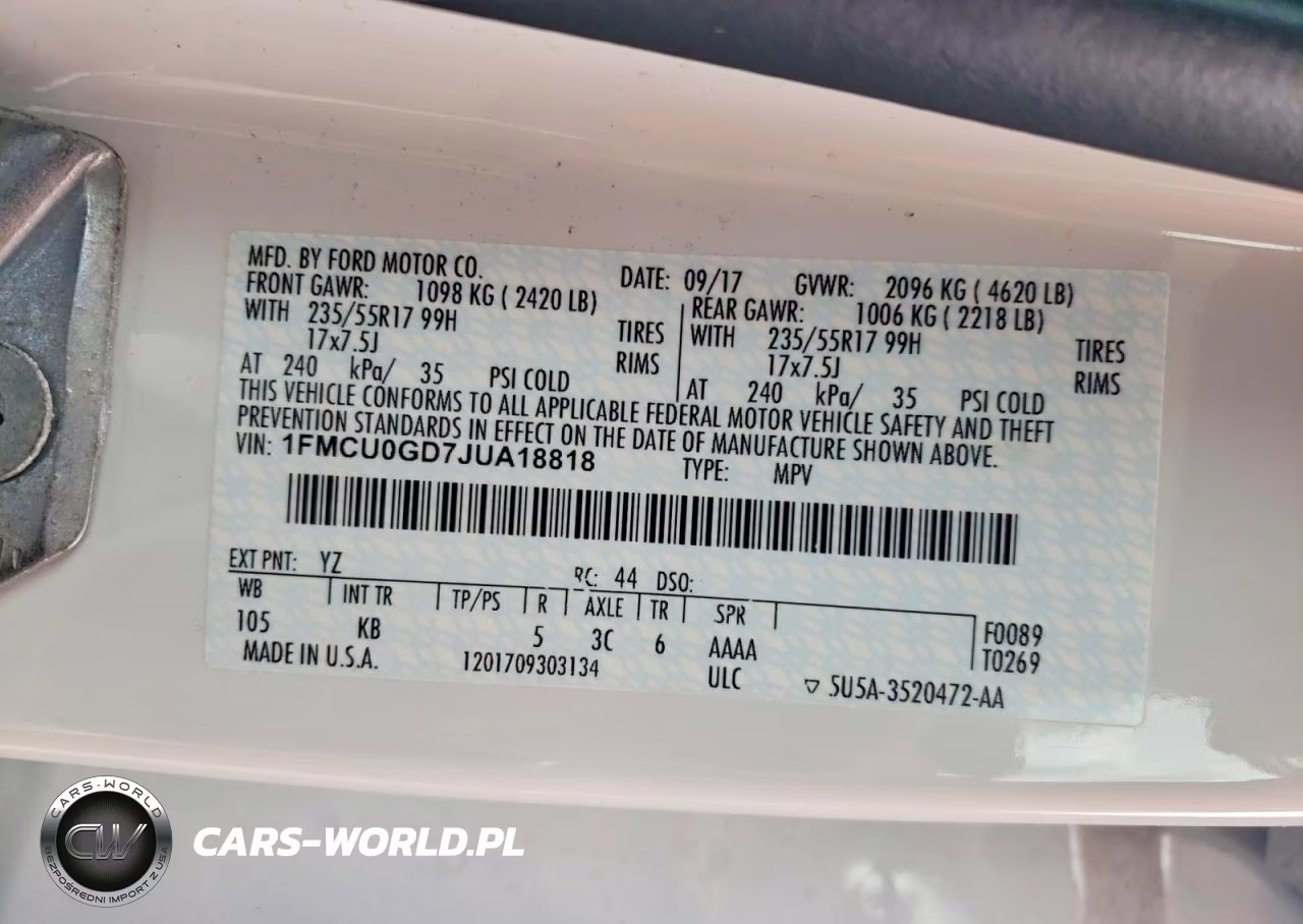 2018 Ford Escape Se VIN:1FMCU0GD7JUA18818 - 13