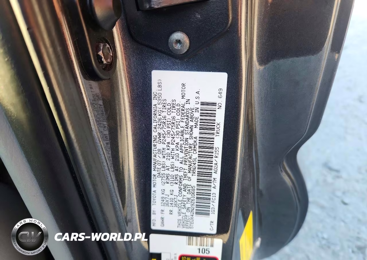 2009 Toyota Tacoma VIN:5TEUX42N29Z610685 - 12